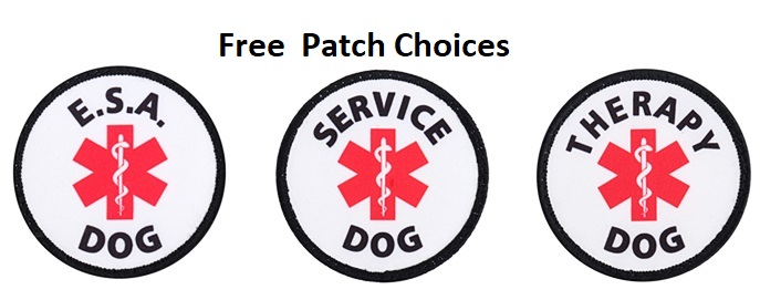  SERVICE DOG MEDICAL SYMBOL PATCH