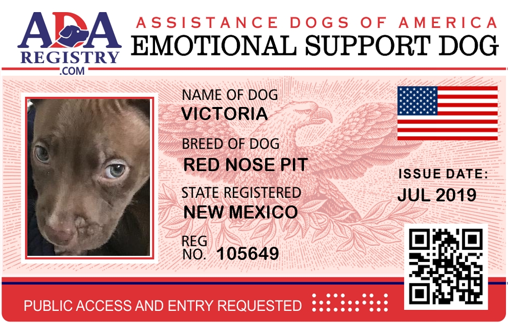 Emotional Support Dog Registration for Victoria | ADA Assistance Dog  Registry